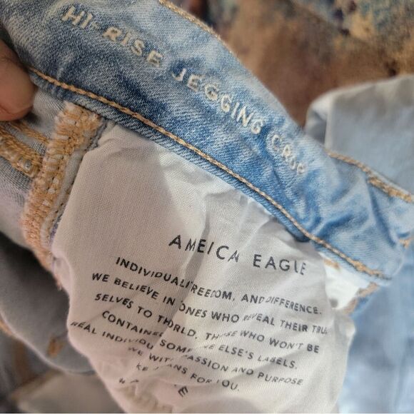 American Eagle Women's High Rise Jegging Next Level Stretch Jeans Size 6 - Picture 8 of 14